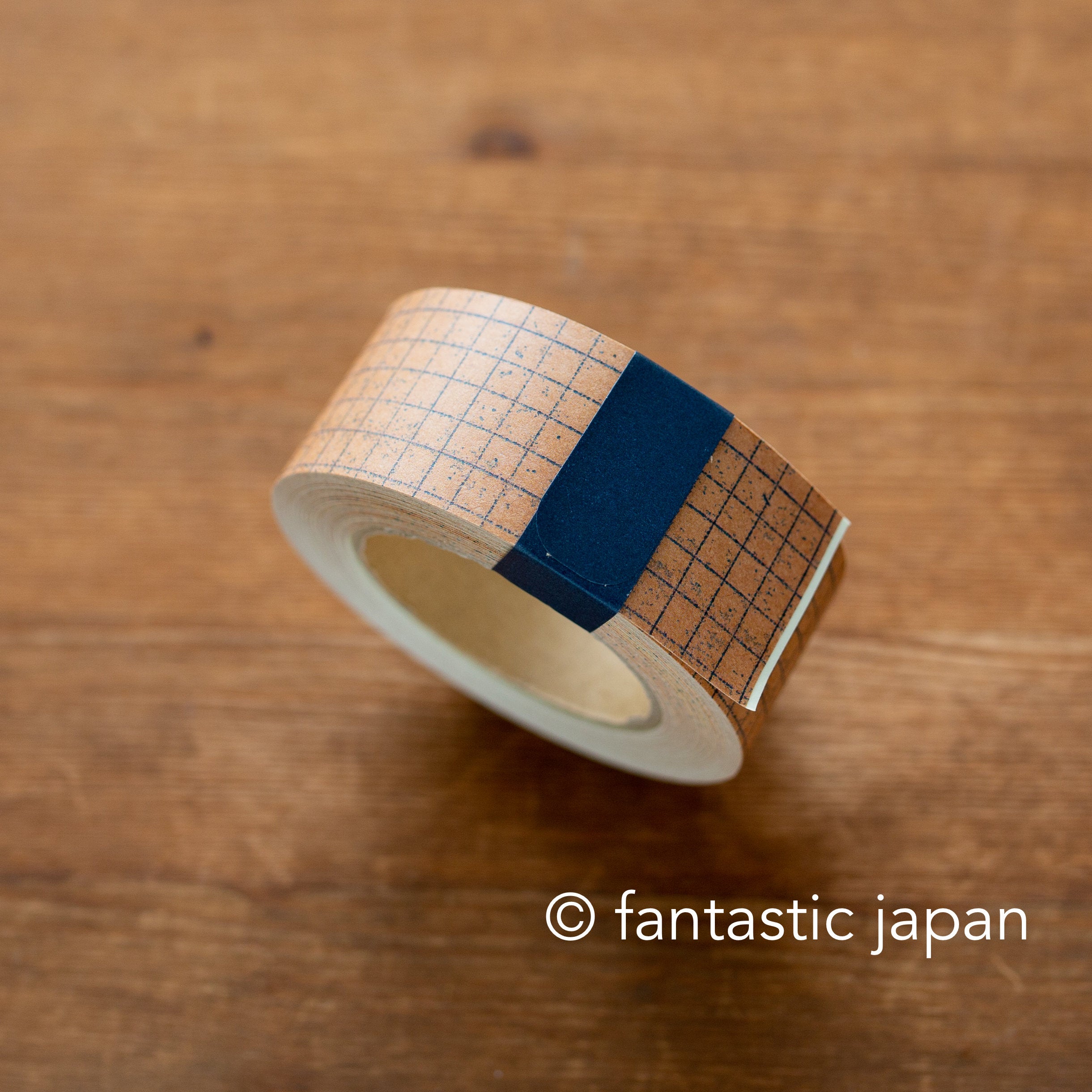 classiky Kraft paper tape -30mm blue square #45213-02- by Craft